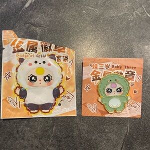 Baby Three Badge Of Metal Enamel Pin